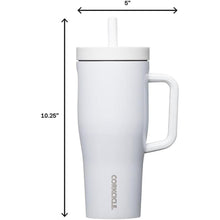 Load image into Gallery viewer, Corkcicle 22oz Insulated Cruiser Tumbler with Handle &amp; Straw - Gloss White
