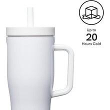 Load image into Gallery viewer, Corkcicle 22oz Insulated Cruiser Tumbler with Handle &amp; Straw - Gloss White
