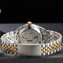 Load image into Gallery viewer, Boyarca Luxury Steel Arabic Numbers Mechanical Watches Automatic Movement Urdu Numerals Mechanical Watch 38mm Men s Wrist Watch with Luminous Waterproof Date (Silver)
