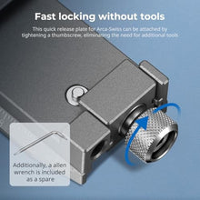 Load image into Gallery viewer, SMALLRIG 4.6'' Quick Release Plate Adapter for Arca-Swiss for DJI RS 4 Mini Gimbal, Anti-Drop Design and Quick Assembly - 5336
