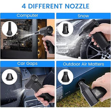Load image into Gallery viewer, Compressed Air Duster, 3-Gear Electric Air Duster Rechargeable, Super Power Air Blower with Brushless Motor, Mini Blower for Computer, Keyboard, Car, House, Office, Outdoor, PC
