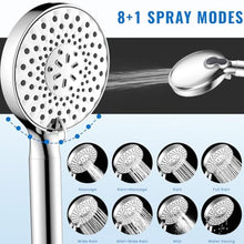 Load image into Gallery viewer, Ryamen Filtered Shower Head with Handheld, High Pressure 9-Spray Modes Detachable Shower Head with Filter for Hard Water-Remove Chlorine &amp; Impurities, Improve Skin &amp; Hair Health, Chrome
