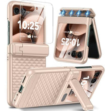 Load image into Gallery viewer, GIVELOT for Motorola Razr 2025 Case Razr 2024 Case Hinge Protection Kickstand Built-in Front Screen Protector Anti-Slip 15FT Drop Protection Shockproof Slim Phone Case for Moto Razr 2025 2024
