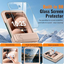 Load image into Gallery viewer, GIVELOT for Motorola Razr 2025 Case Razr 2024 Case Hinge Protection Kickstand Built-in Front Screen Protector Anti-Slip 15FT Drop Protection Shockproof Slim Phone Case for Moto Razr 2025 2024
