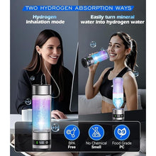 Load image into Gallery viewer, 4.0 Upgrade 2PCS Hydrogen Water Bottle &amp; Hydrogen Absorption ?NO.1-100% Odorless??SGS Certification - 6000PPB? Hydrogen Water Bottle - 2025 SPE PEM?Hydrogen Can be Produced from Mineral Water
