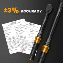 Load image into Gallery viewer, 1/2 3/8 -inch Drive Click Torque Wrench, 5-45Ft.lb, 15-165Ft.lb 15Pcs Torque Wrench Set with 10&quot;/5&quot; Extension Bar, 8/10/14/17/17/19/21mm Sockets, 14/16mm Swivel Spark Plug Socket, T25/T40 Torx
