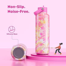 Load image into Gallery viewer, 24 oz Vacuum Water Bottle for School: Lightweight, Leakproof, Flex Cap, BPA-Free, Cupholder Friendly, Vacuum Flask with Straw for Girl, College, Outdoors, Sport, Daily, Gift, Classroom (Citrus Dream)
