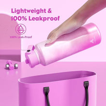 Load image into Gallery viewer, 24 oz Double Walled Water Bottle for Women: Leakproof, Cup Holder Friendly, Standard Mouth, Top Handle, Insulated Stainless Steel Flask for Student, Teacher, Nurse, Commuter, Bag, Home (Cloudy Rose)
