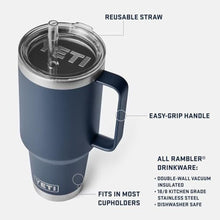 Load image into Gallery viewer, YETI Rambler 42 oz Straw Mug, Vacuum Insulated, Stainless Steel, Beekeeper
