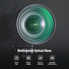 Load image into Gallery viewer, NEEWER 67mm CPL + Black Mist Diffusion 1/4 Filter Set (2 Pack), Multicoated Optical Glass Circular Polarizing &amp; Dreamy Soft Cinematic Effect Filter for Camera Lens
