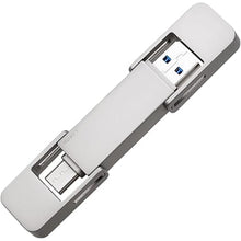Load image into Gallery viewer, USB Drive 128GB External SSD,USB 3.2 Gen 2 A+C Dual Port Portable SSD,Up to 550MB/s for Data Storage, External Solid State Hard Drive for iPhone 15/16 /Android/PC/Mac/Laptop

