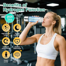 Load image into Gallery viewer, 2025 New Hydrogen Water Bottle,Upgraded 16&#39;OZ SPE/PEM 4.0 Tech, 3-Min 2500PPB+ Hydrogen Water Bottle Generator,Rechargeable Hydrogen Water Machine,Portable for Home,Office,Travel &amp; Gifts
