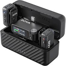Load image into Gallery viewer, BOYA BOYAMIC 2 Wireless Lavalier Microphones for Android/Camera/Tablets/PC, AI Noise Cancellation, 32-bit Float Internal Recording, AMOLED Touchscreen,APP Control, 984ft 54h Battery with Charging Case
