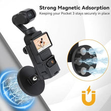 Load image into Gallery viewer, UTEBIT Magnetic Bracket Mount Compatible with DJI OSMO Pocket 3, 180 Adjustabl Camera Holder Desktop Support Base Bracket Stand Expansion Adapter for DJI OSMO Pocket 3 Multifunction Accessories
