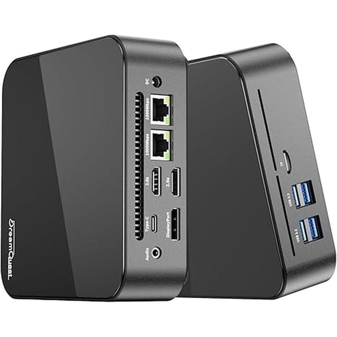 DreamQuest Mini Pc Windows 11Pro Compatible, Intel N95 (up to 3.6GHz) Mini Desktop Computers 16GB DDR4 512GB SSD, USB C, DP, HDMI, USB 3.2, Dual LAN,WiFi, Bluetooth, Support 4K 60Hz, Support Linux