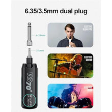 Load image into Gallery viewer, SWIFF Wireless Guitar System, Guitar Wireless Transmitter Receiver Rechargeable Guitar Wireless System with Strong Anti-Interference Ability Low Latency 6H Battery Life for all Musical Instrument
