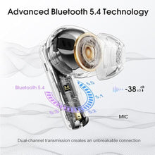 Load image into Gallery viewer, Wireless Earbuds, 2025 NEW Bluetooth 5.4 Headphones 48Hrs In Ear Buds Wireless Bluetooth Earbuds, Deep Bass Stereo with 4 ENC Mic Sport Headphones, IP7 Waterproof Earphones IOS Android Earbud, Black
