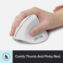 Load image into Gallery viewer, DeLUX Wireless Full Size Ergonomic Keyboard and Lightweight Vertical Mouse Combo-White
