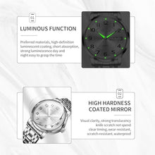 Load image into Gallery viewer, Taxau Dress Watches for Men Silver Stainless Steel Analog Waterproof Men s Watches with Date Day
