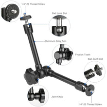 Load image into Gallery viewer, Mippko Magnetic Camera Fence Mount for GoPro/Mevo Start /insta360 /Pocket 3 /iPhone,Two 1/4"-20 Slots Net Chain Link Fence Holder for Recording Baseball/Softball/Tennis Games (2 Magic Arms)

