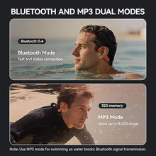 Load image into Gallery viewer, Open-Ear Bone Conduction Sports Headphones, 32G Memory Bluetooth 5.4 Dual Mode, IP68 Swimming Grade Waterproof, Open Ear Headphones Design for Swimming, Running, Fitness, Cycling
