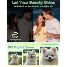 Load image into Gallery viewer, 5K Digital Camera for Photography, 75MP WiFi Vlogging Camera for YouTube with 3&quot; 180° Flip Screen, 18X Zoom UHD Autofocus Video Camara with 32GB SD Card, 2 Batteries
