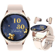 Load image into Gallery viewer, 2 in 1 Smart Watch with Earbuds, 1.43" AMOLED Colorful Full Touch Screen Bluetooth Smartwatch for Men Women, Long Time Standby Men Women Sports Smart Watch Fitness Tracker (Pink)
