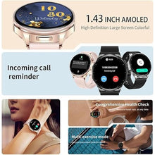 Load image into Gallery viewer, 2 in 1 Smart Watch with Earbuds, 1.43" AMOLED Colorful Full Touch Screen Bluetooth Smartwatch for Men Women, Long Time Standby Men Women Sports Smart Watch Fitness Tracker (Pink)
