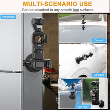 Load image into Gallery viewer, Osmo Pocket 3 Car Mount, Strong Magnetic Mount [Adhesive Metal Disk Included] Magnet Camera Mounts Used on Car, Railings, Refrigerators for DJI Osmo Pocket 3 2 Action 5 4 3 and GoPro

