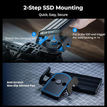 Load image into Gallery viewer, SMALLRIG Phone Mount Bracket SSD Holder, 1.6-2.4in Wide Clamping, for Samsung T5 T7 SSD, for SanDisk SSD, for MagSafe for iPhone 16/15/14/13/12, Universal SSD Drive Holder for Camera Cage - 5397
