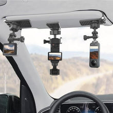Load image into Gallery viewer, Pocket 3 Car Mount, 360 Adjustable Car Sun Visor Mount Compatible with Insta360 X5 X4 X3, GoPro Hero 13 12 11 10 9 8 7 6 5 Black, DJI Osmo Pocket 3 Action 5 pro/4/3, AKASO and More Action Cameras
