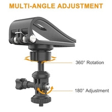 Load image into Gallery viewer, Pocket 3 Car Mount, 360 Adjustable Car Sun Visor Mount Compatible with Insta360 X5 X4 X3, GoPro Hero 13 12 11 10 9 8 7 6 5 Black, DJI Osmo Pocket 3 Action 5 pro/4/3, AKASO and More Action Cameras
