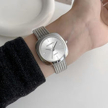 Load image into Gallery viewer, Heyssen Silver Watches for Women Dainty Ladies Small Wrist Watch with Adjustable Stainless Steel Band Casual Fashion Analog Bracelet Square Quartz Waterproof Vintage Gold Gifts for Women
