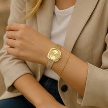 Load image into Gallery viewer, Heyssen Gold Watches for Women Dainty Ladies Small Wrist Watch with Adjustable Stainless Steel Band Casual Fashion Analog Bracelet Square Quartz Waterproof Vintage Silver Gifts for Women
