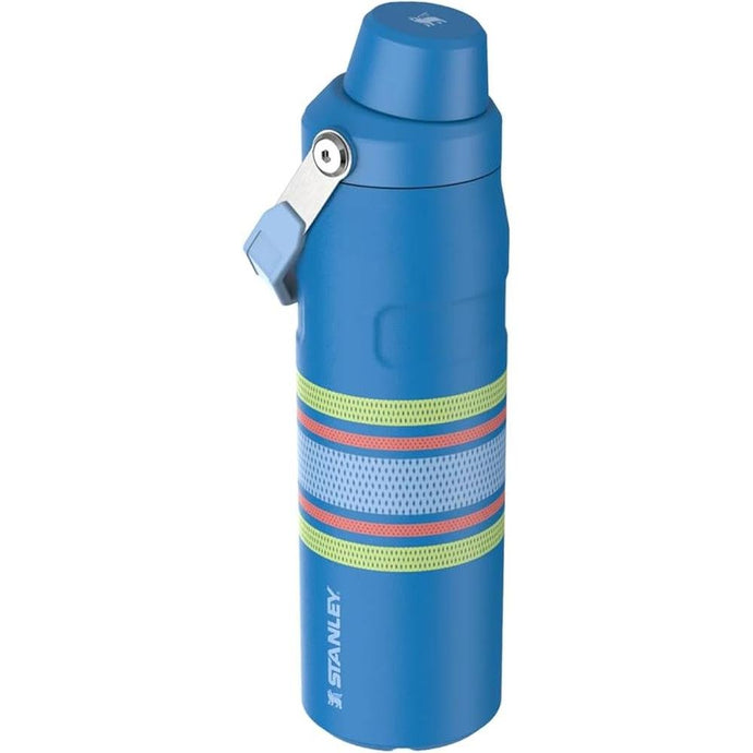 Stanley Varsity IceFlow Aerolight Fast Flow Water Bottle 24 oz | Angled Spout Lid | Lightweight and Leakproof for Travel and Sports | Insulated Stainless Steel | BPA-Free | Azure Mesh Blue