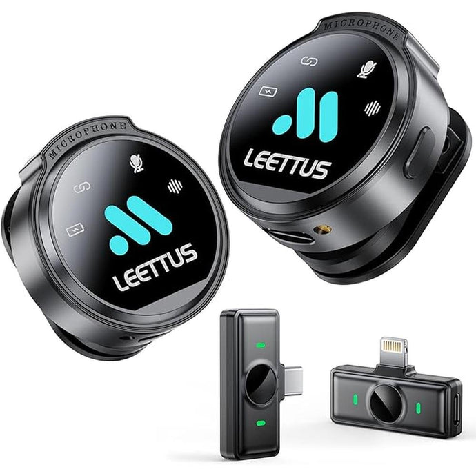 2pcs Mini Microphone Wireless Lavalier Microphones for iPhone 14/15/16,Android Video Recording,Lapel Microphone for USB-C,TikTok,Live Streaming,Interviews