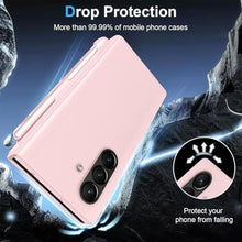 Load image into Gallery viewer, for Samsung Galaxy Z Fold 7 Case with S Pen and Built-in Screen Protector, Wireless Charging Holder Kickstand Full-Body Shockproof for Samsung Z Fold 7 5g Protective Cover Shell (Pink)
