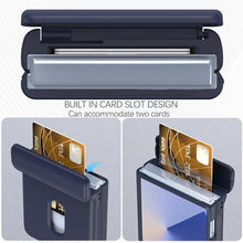Load image into Gallery viewer, Haoseny for Samsung Galaxy Z Flip 7 Case with Wallet, Card Holder Hinge Protection Full Body Shockproof Case Phone Cover for Samsung Galaxy Z Flip 7 5G 2025 (Dark Blue)

