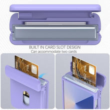 Load image into Gallery viewer, Haoseny for Samsung Galaxy Z Flip 7 Case with Wallet, Card Holder Hinge Protection Full Body Shockproof Case Phone Cover for Samsung Galaxy Z Flip 7 5G 2025 (Purple)
