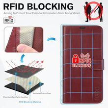 Load image into Gallery viewer, TUCCH Case Wallet for iPhone 17 Pro (6.3") 2025, Stand | RFID Blocking | 4 Card Holders | TPU Shockproof Inner Shell | PU Leather | Magnetic Closure Folio Protective Cover | Dark Red

