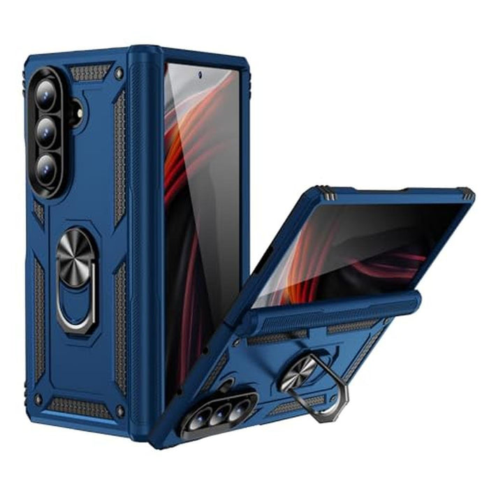 Korecase for Samsung Galaxy Z Fold 7 Case with Kickstand Full Body Military Grade Armor Heavy Duty Rugged Shockproof Hard Shell,Phone Case for Galaxy Z Fold 7, 8.0-inch Blue
