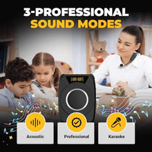 Load image into Gallery viewer, Voice Amplifier with Wireless Microphone Headset Waterproof Portable Speaker Microphone with TWS Stereo, SOS, Recording Rechargeable Bluetooth 5.0 PA System for Teachers, Coaches, Tour Guides
