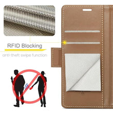 Load image into Gallery viewer, Rerzoiro for iPhone Air Case, Premium PU Leather Wallet Case Flip Cover with [RFID Blocking][Card Holder][Stand Function] Shockproof Protective for iPhone 17 Air, Brown
