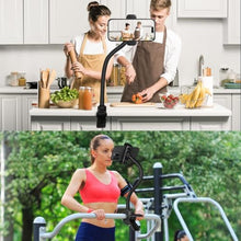 Load image into Gallery viewer, Mippko [Upgrade] Phone Holder Jaws Flex Clamp,11.8" Gooseneck Arm Aluminum Alloy Ball Head Mount for Desk/Table/Pole/Board,Compatible with 3.5~7.5" iPhone/HTC/LG/Nexus/Huawei/Smartphone
