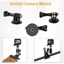 Load image into Gallery viewer, Guitar Phone Holder, Universal Guitar Phone Mount Super Spring Clamp 360 Dual Ball Head Arm, Guitar Camera Mount Clip for GoPro Action Camera iPhone Samsung and All Smartphones
