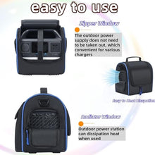 Load image into Gallery viewer, Cxinesbag FOR Anker 521 Portable Power Station Carrying Case - Professional Storage Bag with Heat Venting, Quick-Connect Design, Adjustable Shoulder Strap for Camping Travel
