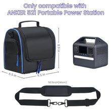 Load image into Gallery viewer, Cxinesbag FOR Anker 521 Portable Power Station Carrying Case - Professional Storage Bag with Heat Venting, Quick-Connect Design, Adjustable Shoulder Strap for Camping Travel
