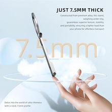 Load image into Gallery viewer, Ultra-Thin Aluminum Magnetic Phone Tripod Holder Mount Stand, MG-06 Air Mini Pocket Cell Phone Stand, Compatible with MagSafe for iPhone 17 16 15 14 13 12, Silver
