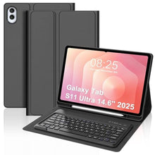 Load image into Gallery viewer, Keyboard Case for Samsung Galaxy Tab S11 Ultra 14.6 Inch 2025, Galaxy Tablet S11 Ultra Case Keyboard with S Pen Holder, Smart Folio Cover with Keypad for Samsung Tab 14.6'' SM-X930/X936B, Black
