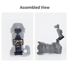 Load image into Gallery viewer, XIXAN DJI Osmo Pocket 3 Accessories Camera Mount Adapter for Sync Videography &amp; Photography, Expansion Cage with Cold Shoes &amp; 1/4" Screw Hole, 180 Tilts Adjustable, Perfect for Solo Content Creators
